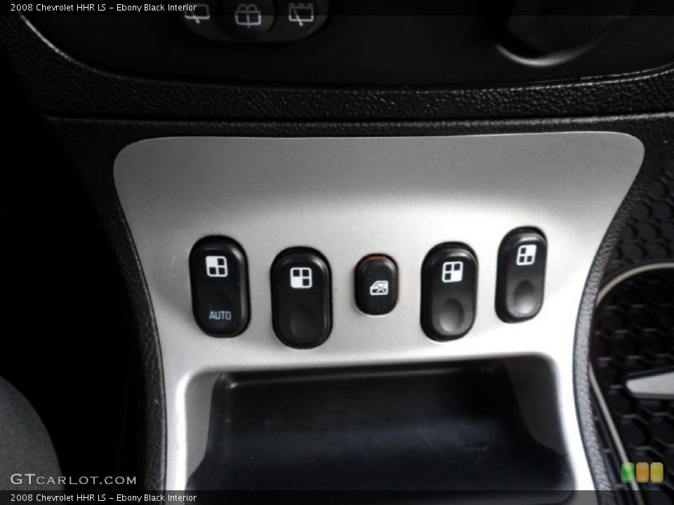 Ebony Black Interior Controls for the 2008 Chevrolet HHR LS #73902159