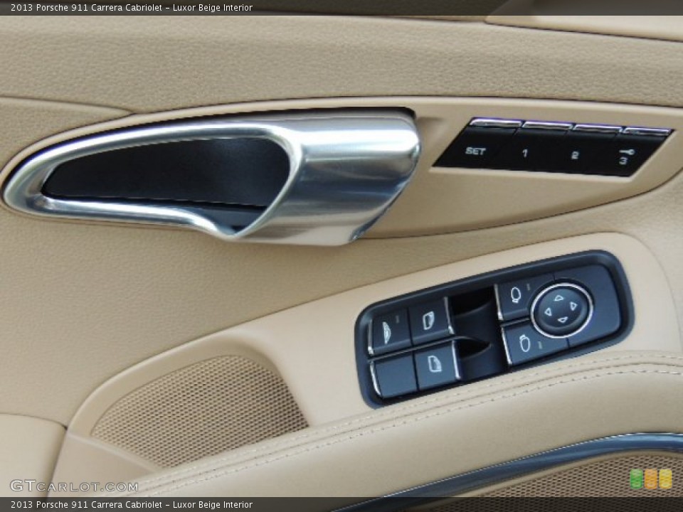 Luxor Beige Interior Controls for the 2013 Porsche 911 Carrera Cabriolet #73904291