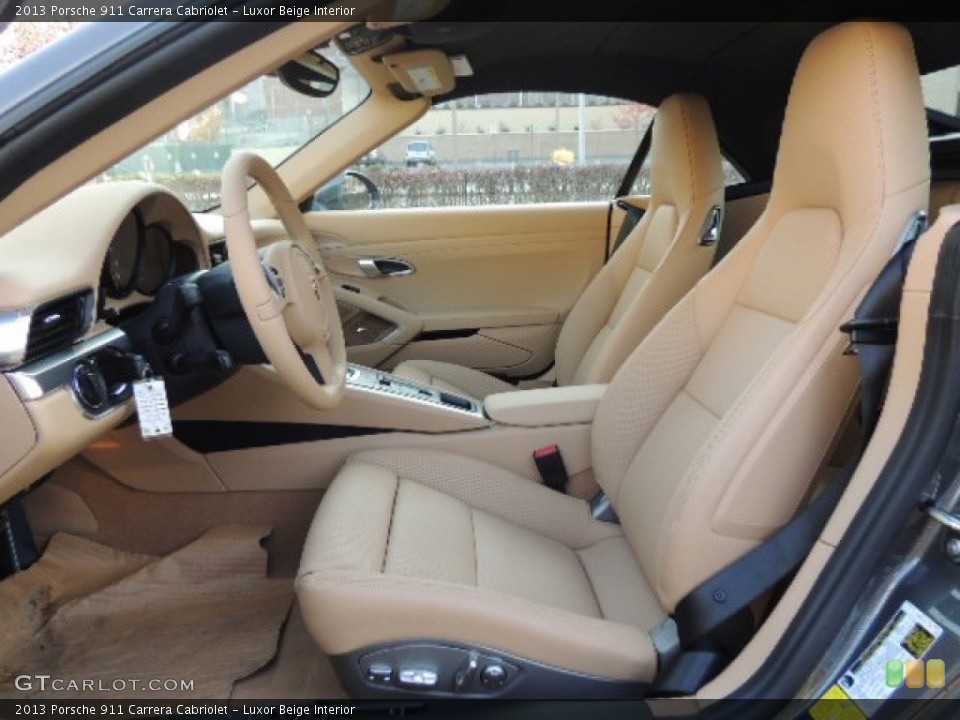 Luxor Beige Interior Prime Interior for the 2013 Porsche 911 Carrera Cabriolet #73904300
