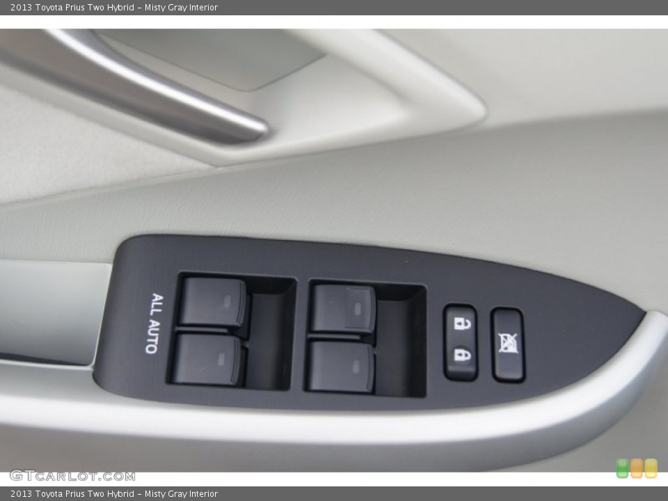 Misty Gray Interior Controls for the 2013 Toyota Prius Two Hybrid #73904412