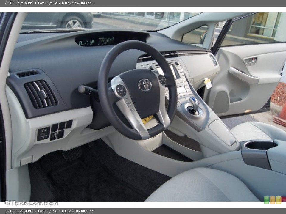 Misty Gray Interior Prime Interior for the 2013 Toyota Prius Two Hybrid #73904447