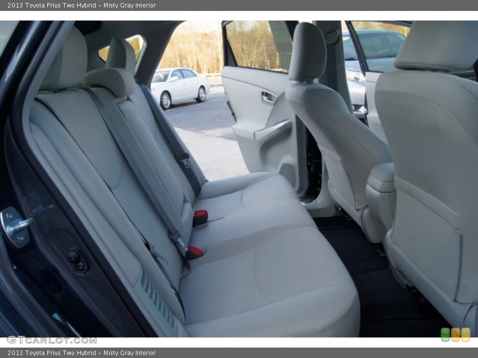 Misty Gray Interior Rear Seat for the 2013 Toyota Prius Two Hybrid #73904489