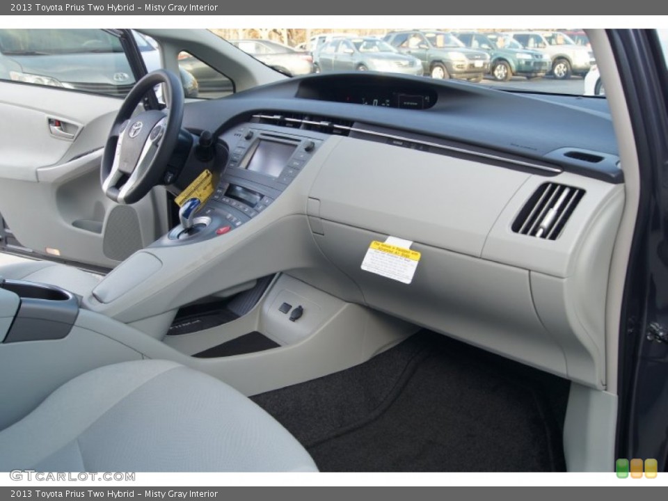 Misty Gray Interior Dashboard for the 2013 Toyota Prius Two Hybrid #73904516