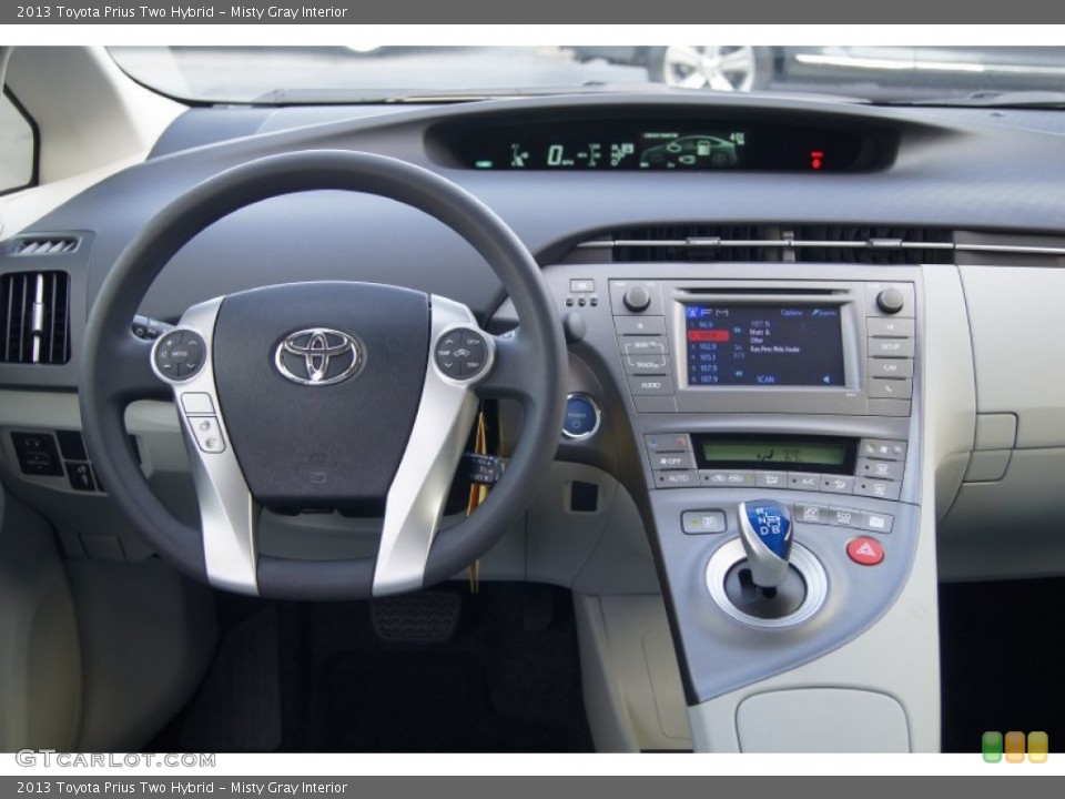 Misty Gray Interior Dashboard for the 2013 Toyota Prius Two Hybrid #73904585