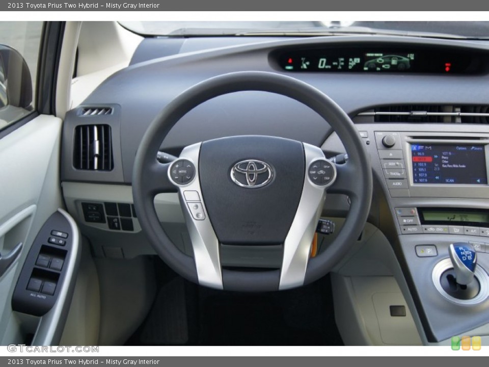 Misty Gray Interior Steering Wheel for the 2013 Toyota Prius Two Hybrid #73904602