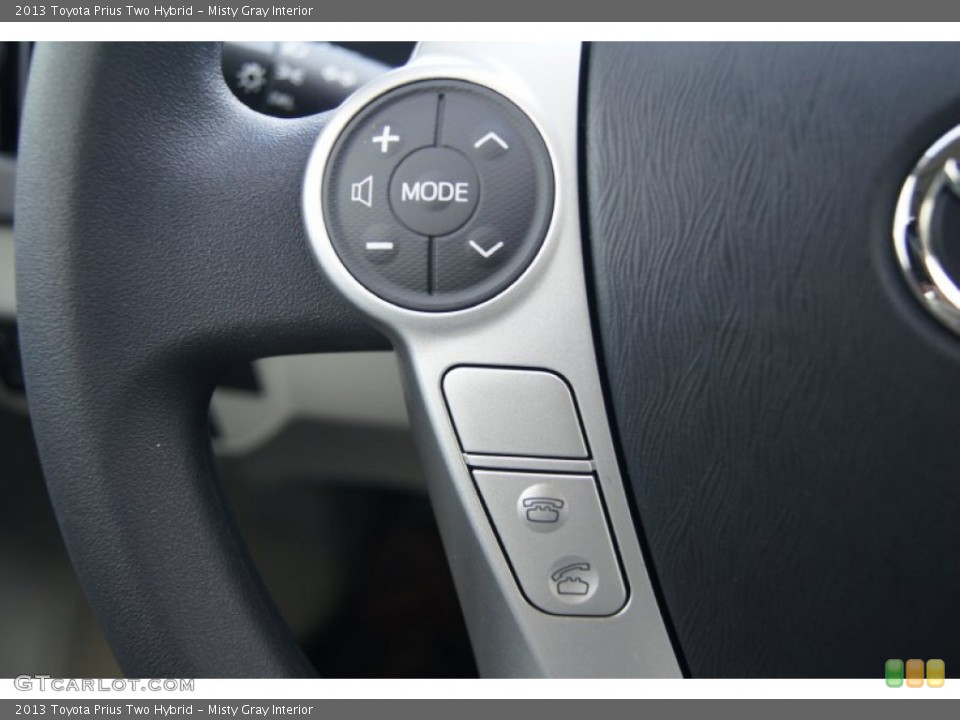 Misty Gray Interior Controls for the 2013 Toyota Prius Two Hybrid #73904632