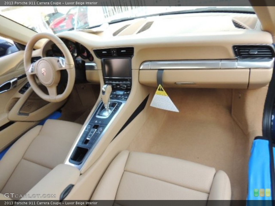 Luxor Beige Interior Dashboard for the 2013 Porsche 911 Carrera Coupe #73904687