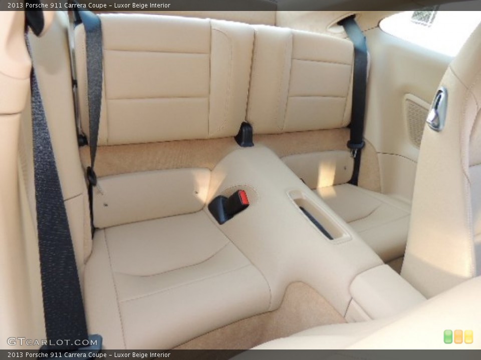 Luxor Beige Interior Rear Seat for the 2013 Porsche 911 Carrera Coupe #73904698