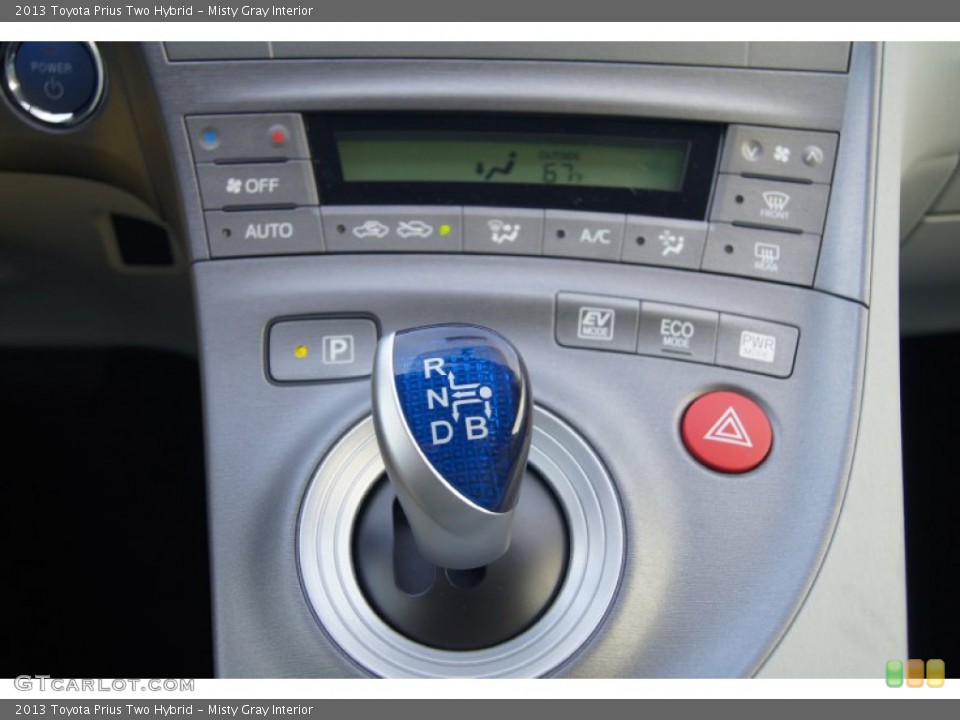 Misty Gray Interior Transmission for the 2013 Toyota Prius Two Hybrid #73904717