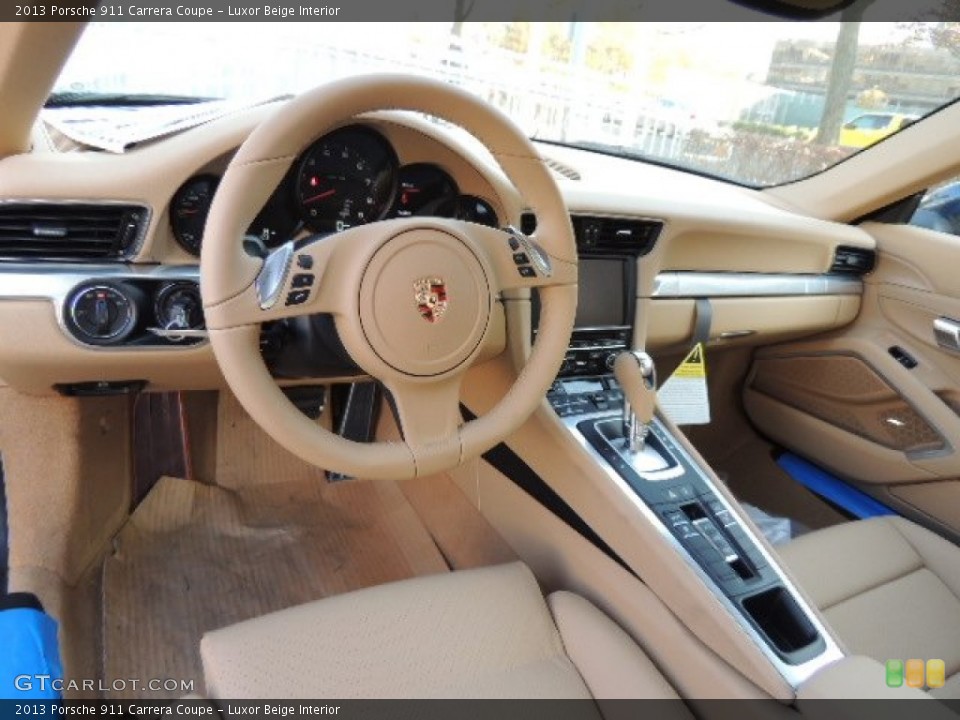 Luxor Beige Interior Dashboard for the 2013 Porsche 911 Carrera Coupe #73904754