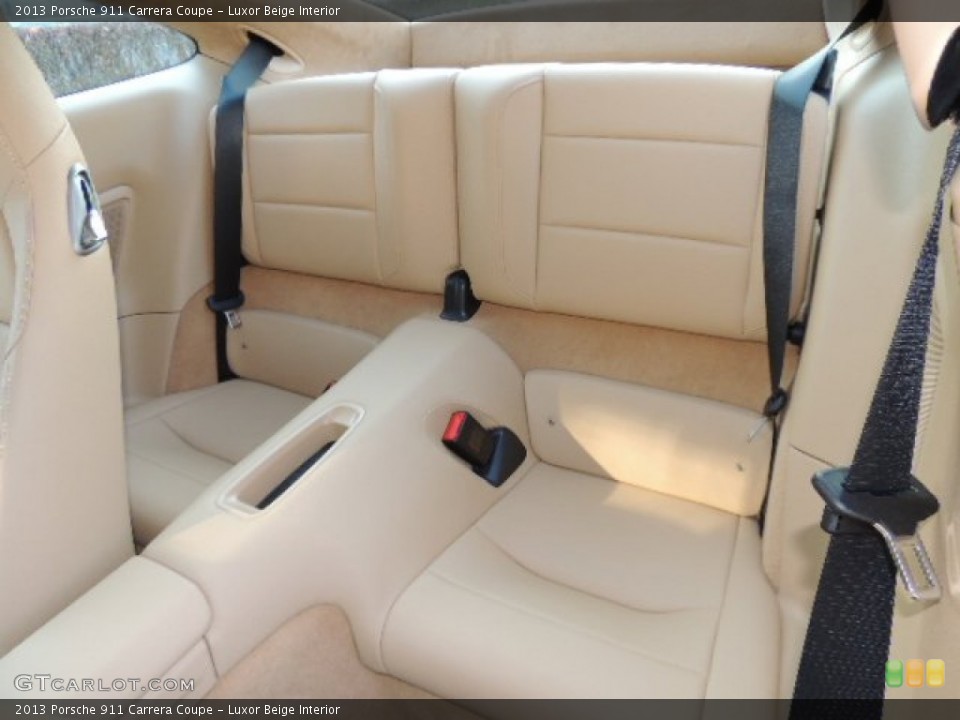 Luxor Beige Interior Rear Seat for the 2013 Porsche 911 Carrera Coupe #73904765