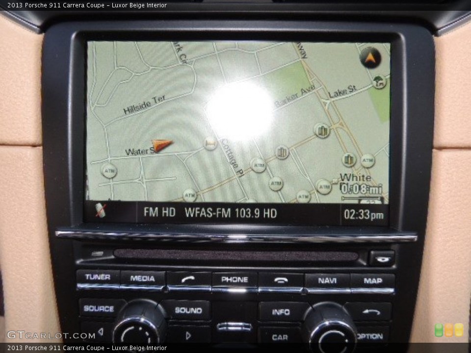 Luxor Beige Interior Navigation for the 2013 Porsche 911 Carrera Coupe #73904801