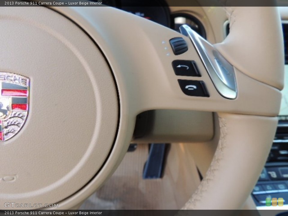 Luxor Beige Interior Controls for the 2013 Porsche 911 Carrera Coupe #73904862