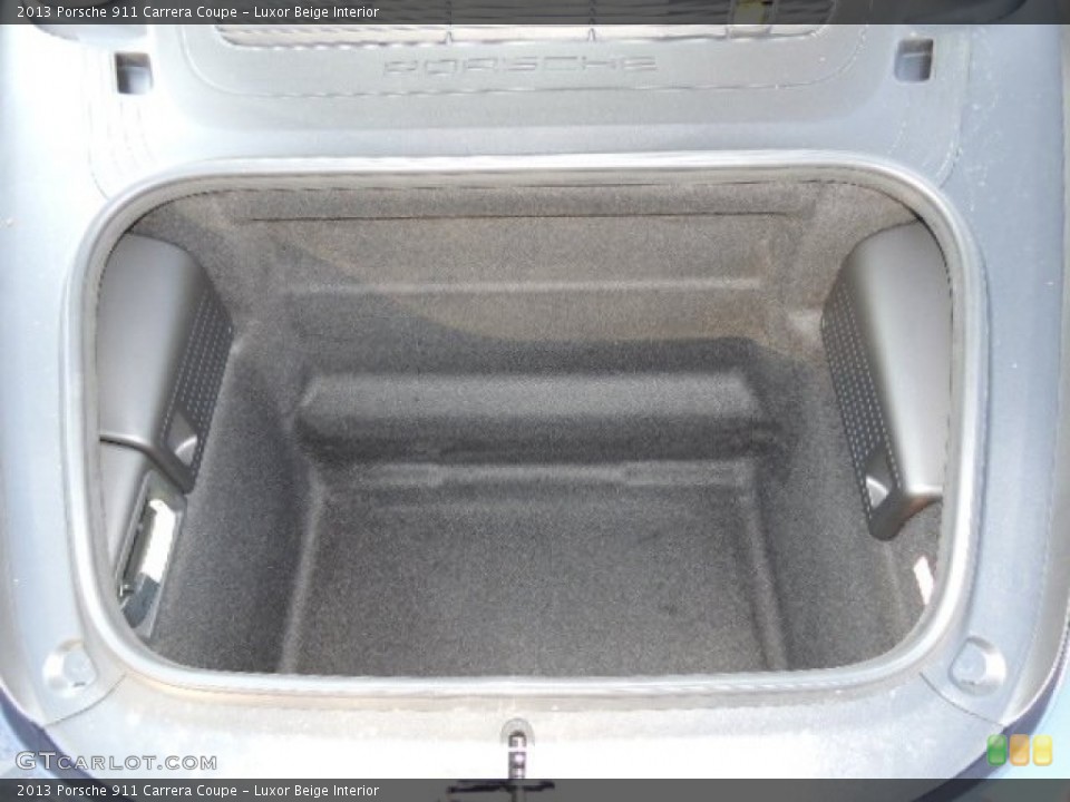Luxor Beige Interior Trunk for the 2013 Porsche 911 Carrera Coupe #73904897