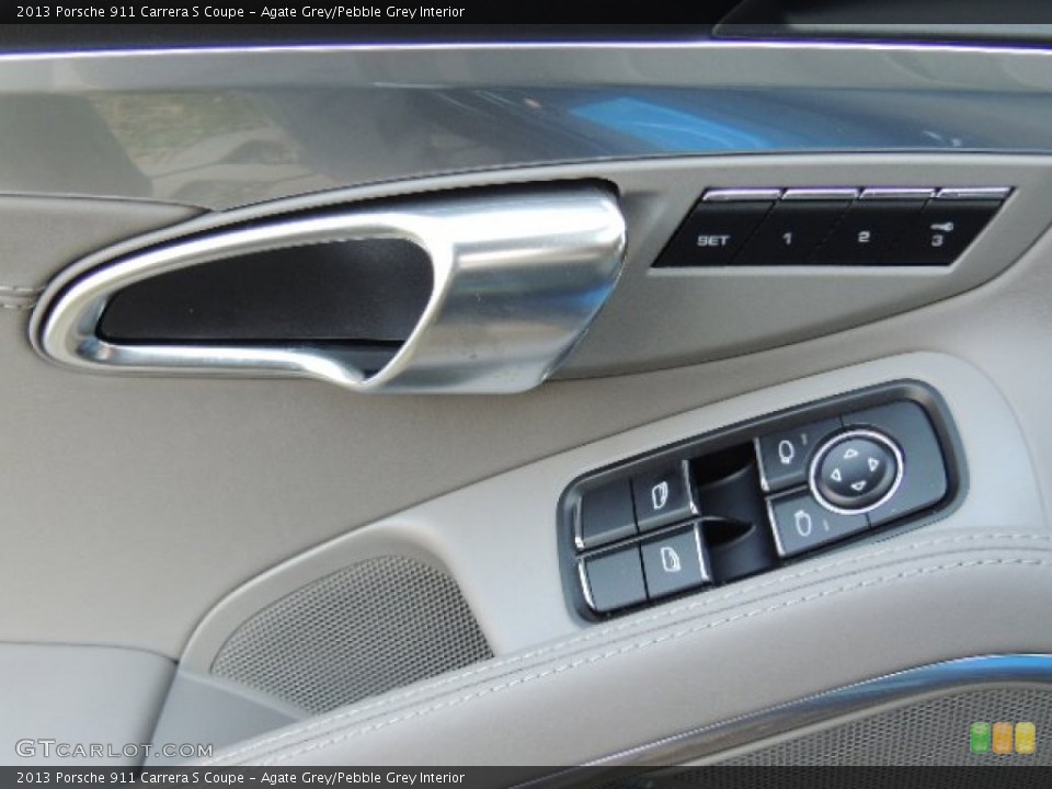 Agate Grey/Pebble Grey Interior Controls for the 2013 Porsche 911 Carrera S Coupe #73905140