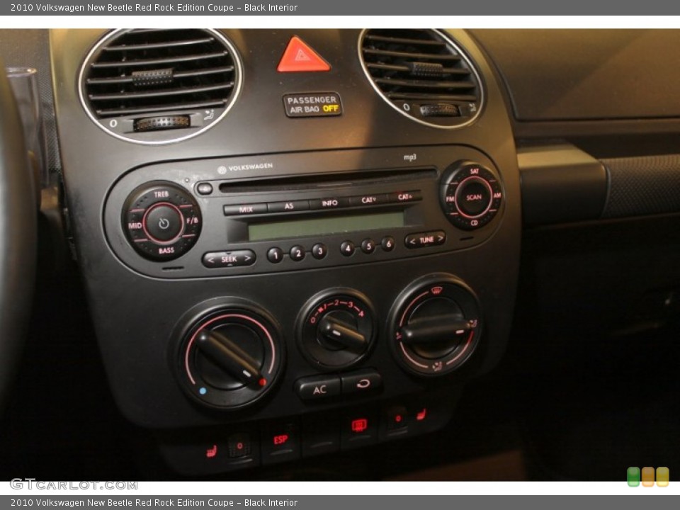 Black Interior Audio System for the 2010 Volkswagen New Beetle Red Rock Edition Coupe #73906551