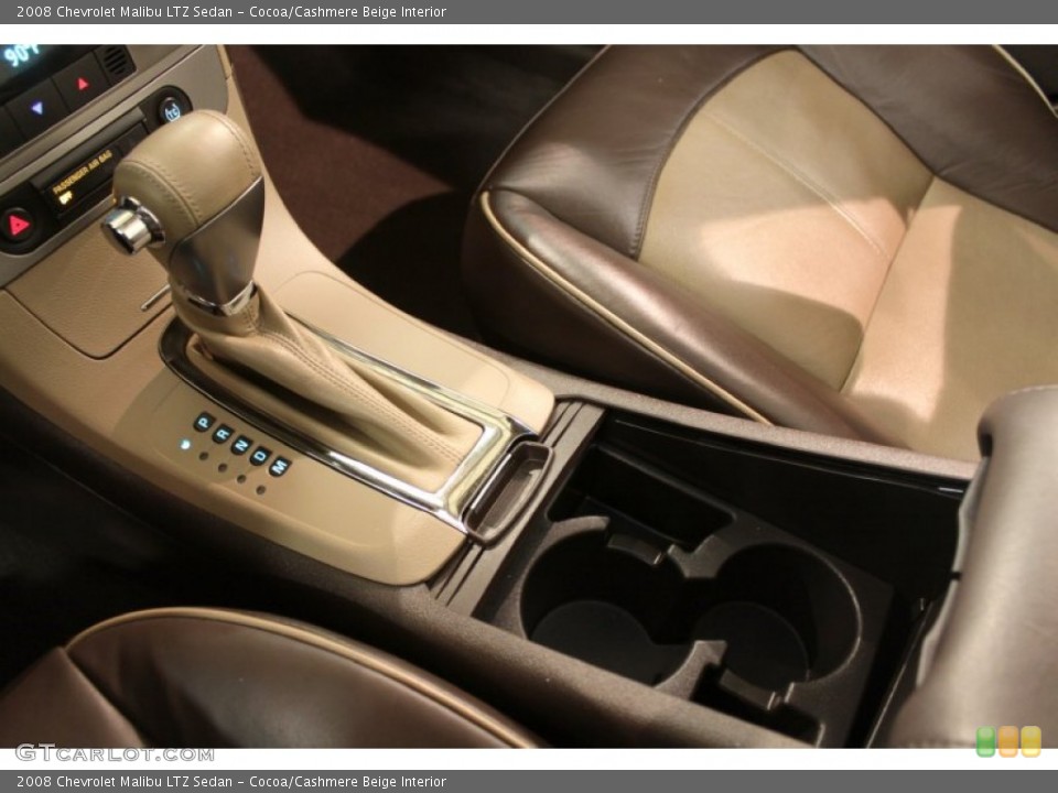 Cocoa/Cashmere Beige Interior Transmission for the 2008 Chevrolet Malibu LTZ Sedan #73907229