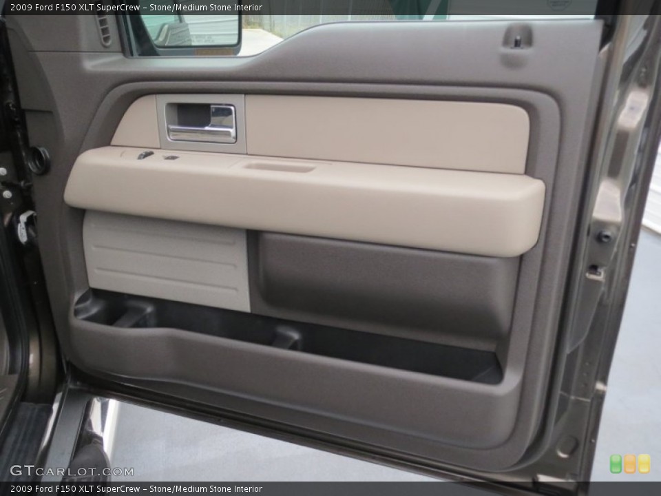 Stone/Medium Stone Interior Door Panel for the 2009 Ford F150 XLT SuperCrew #73907867