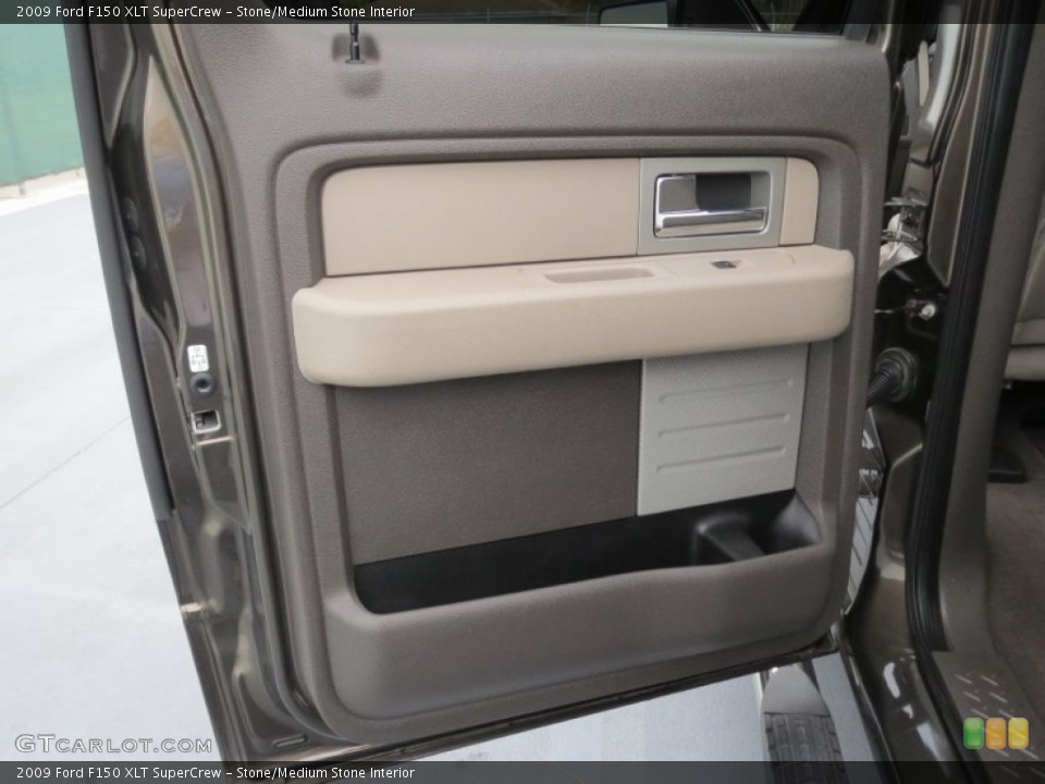 Stone/Medium Stone Interior Door Panel for the 2009 Ford F150 XLT SuperCrew #73907900