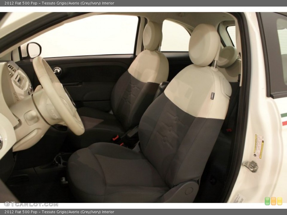 Tessuto Grigio/Avorio (Grey/Ivory) Interior Front Seat for the 2012 Fiat 500 Pop #73908197