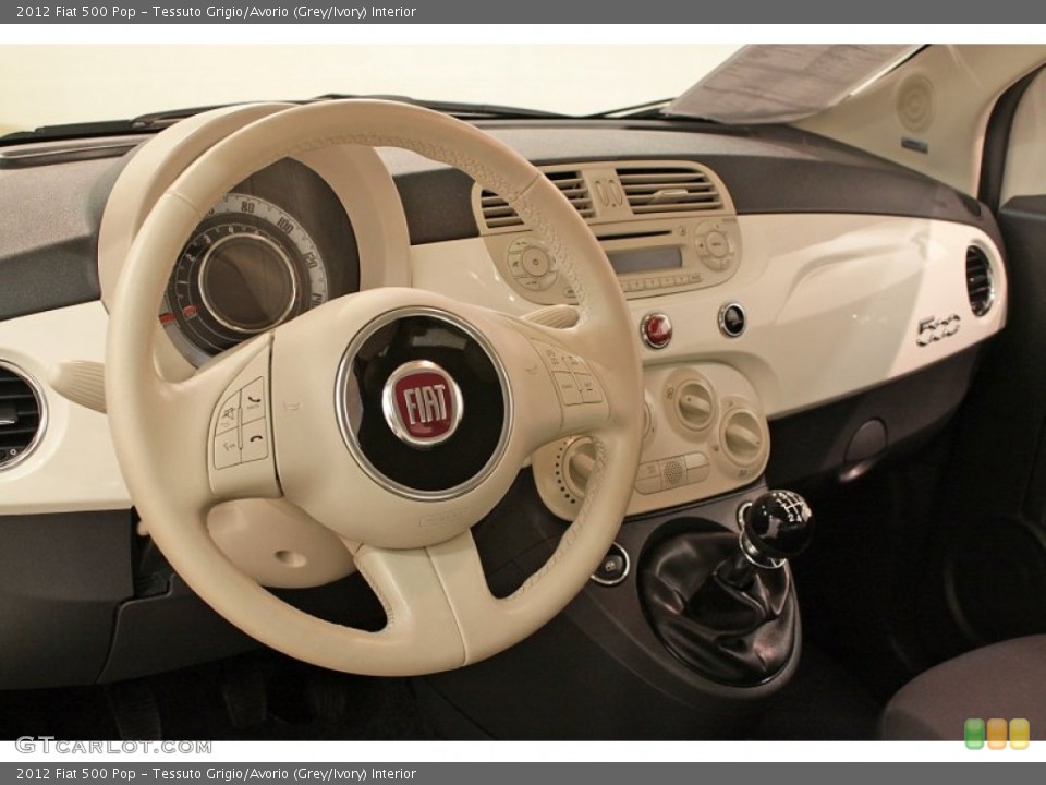 Tessuto Grigio/Avorio (Grey/Ivory) Interior Dashboard for the 2012 Fiat 500 Pop #73908203