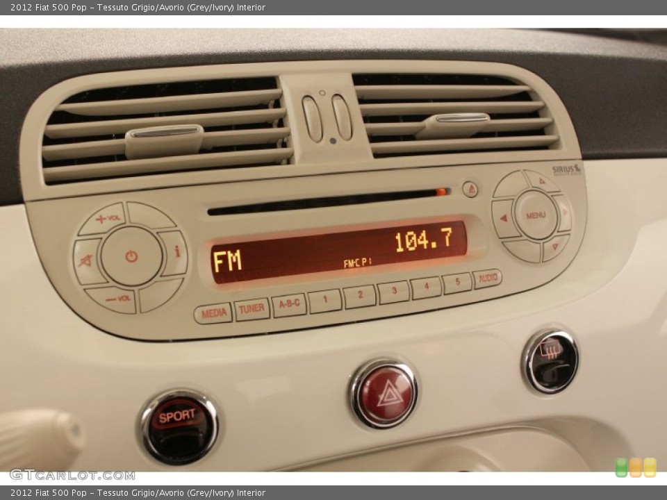 Tessuto Grigio/Avorio (Grey/Ivory) Interior Audio System for the 2012 Fiat 500 Pop #73908229