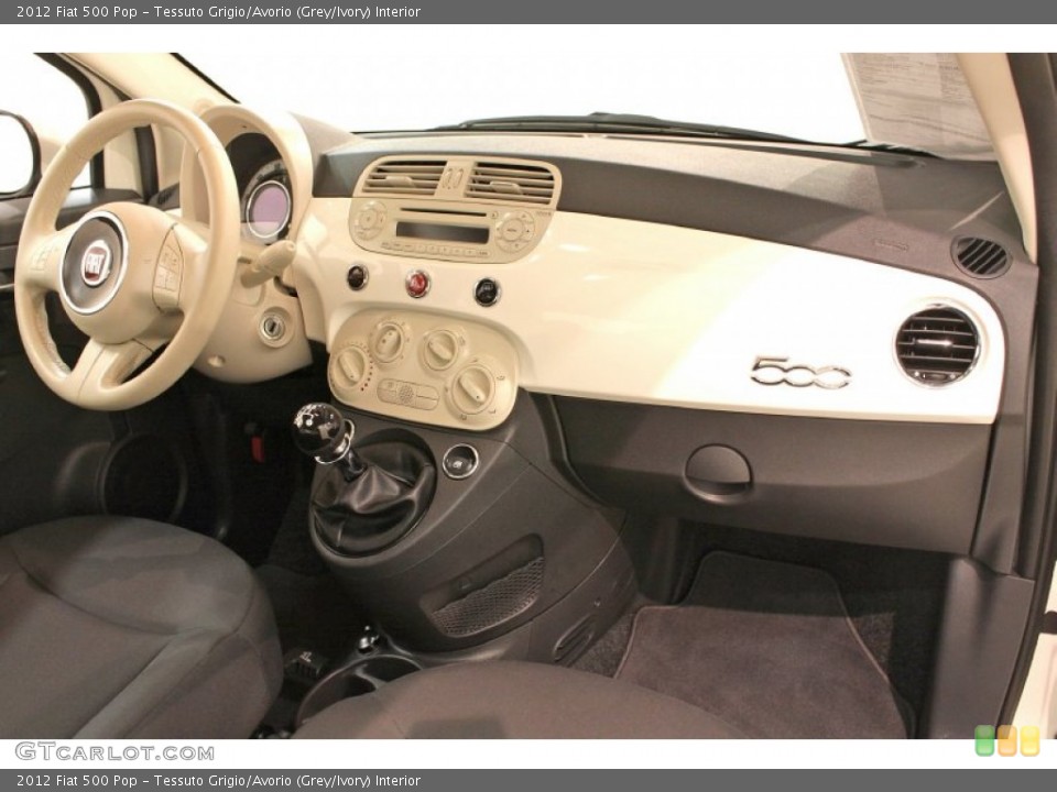 Tessuto Grigio/Avorio (Grey/Ivory) Interior Dashboard for the 2012 Fiat 500 Pop #73908254