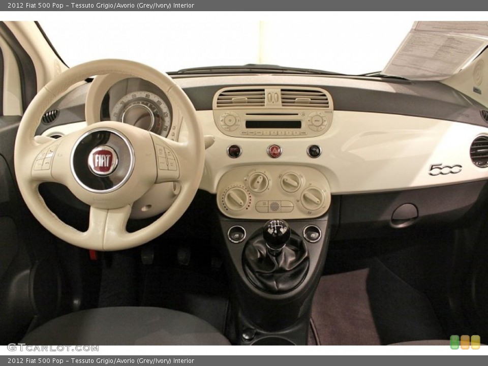 Tessuto Grigio/Avorio (Grey/Ivory) Interior Dashboard for the 2012 Fiat 500 Pop #73908275