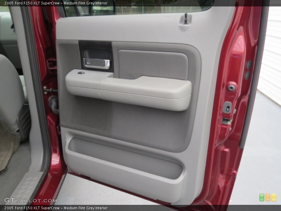 Medium Flint Grey Interior Door Panel for the 2005 Ford F150 XLT SuperCrew #73908839