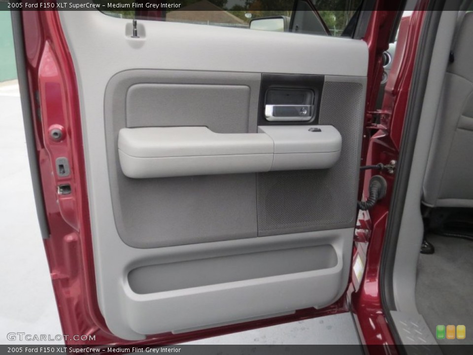 Medium Flint Grey Interior Door Panel for the 2005 Ford F150 XLT SuperCrew #73908854