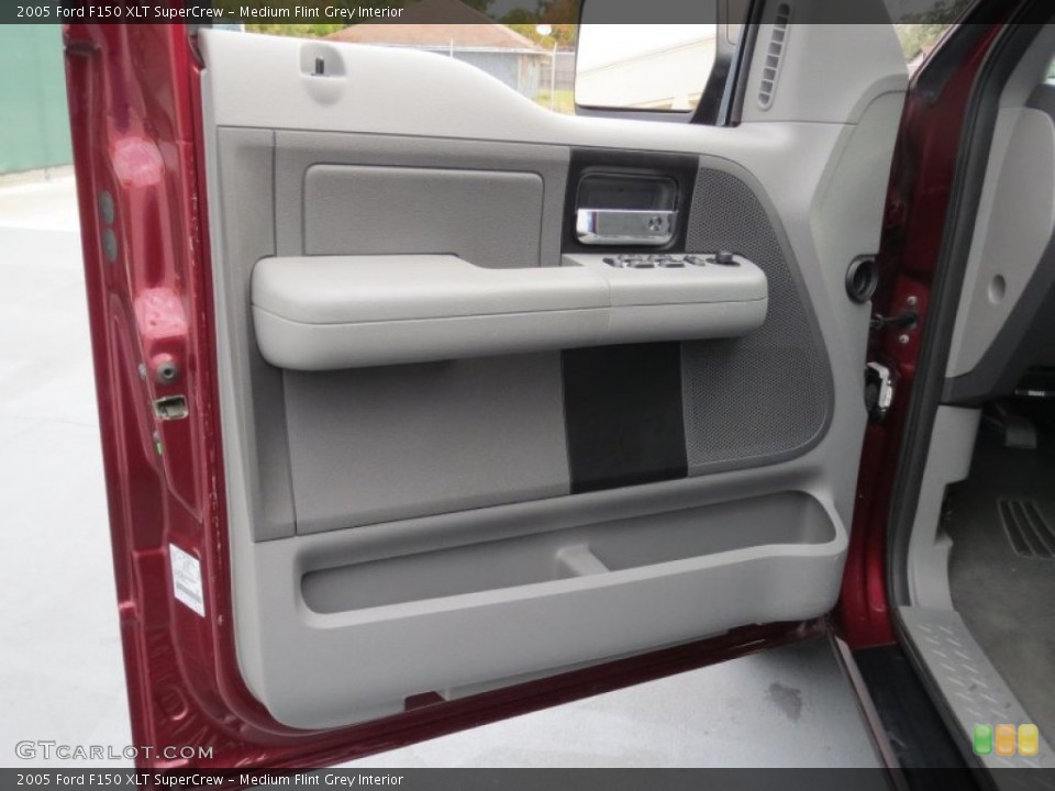 Medium Flint Grey Interior Door Panel for the 2005 Ford F150 XLT SuperCrew #73908866