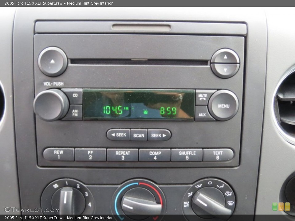 Medium Flint Grey Interior Audio System for the 2005 Ford F150 XLT SuperCrew #73908899