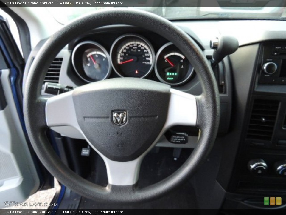 Dark Slate Gray/Light Shale Interior Steering Wheel for the 2010 Dodge Grand Caravan SE #73912213