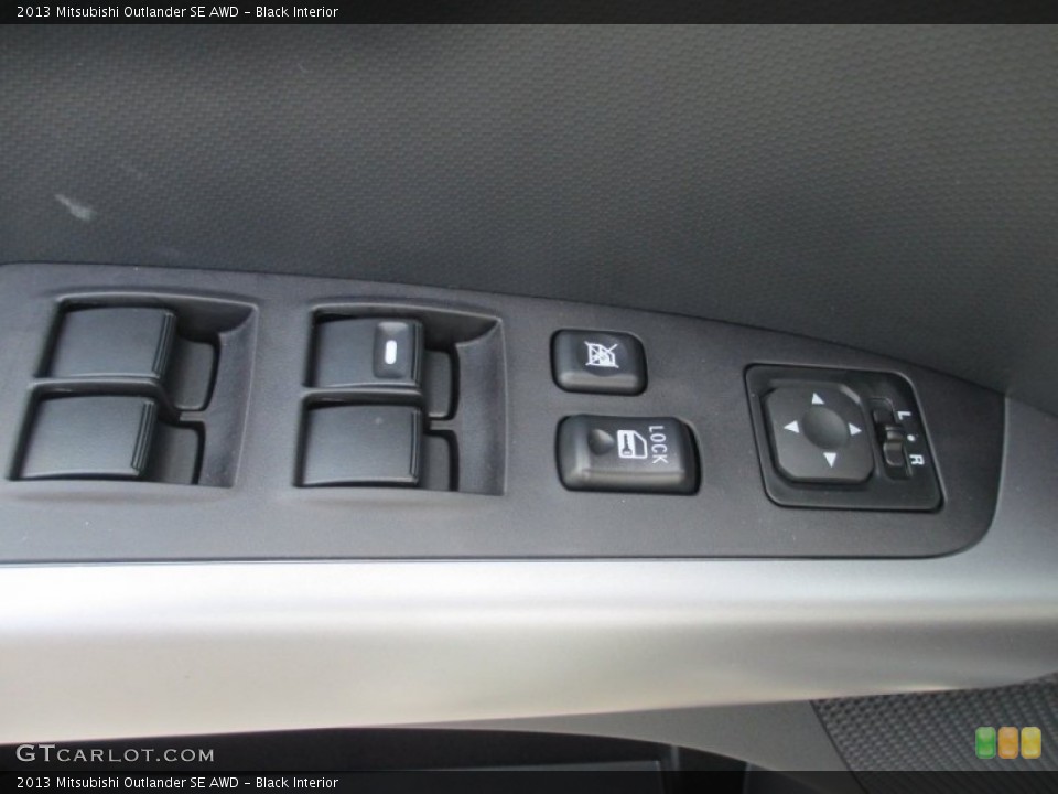 Black Interior Controls for the 2013 Mitsubishi Outlander SE AWD #73912700