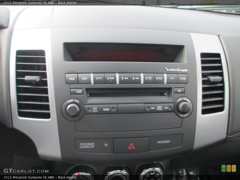 Black Interior Audio System for the 2013 Mitsubishi Outlander SE AWD #73912752