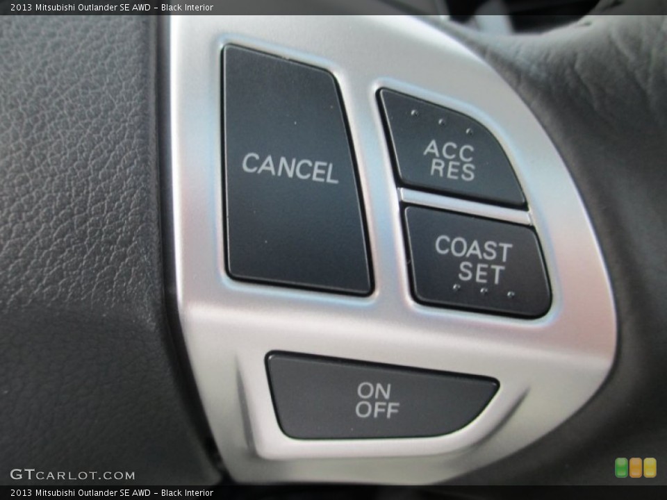 Black Interior Controls for the 2013 Mitsubishi Outlander SE AWD #73912808