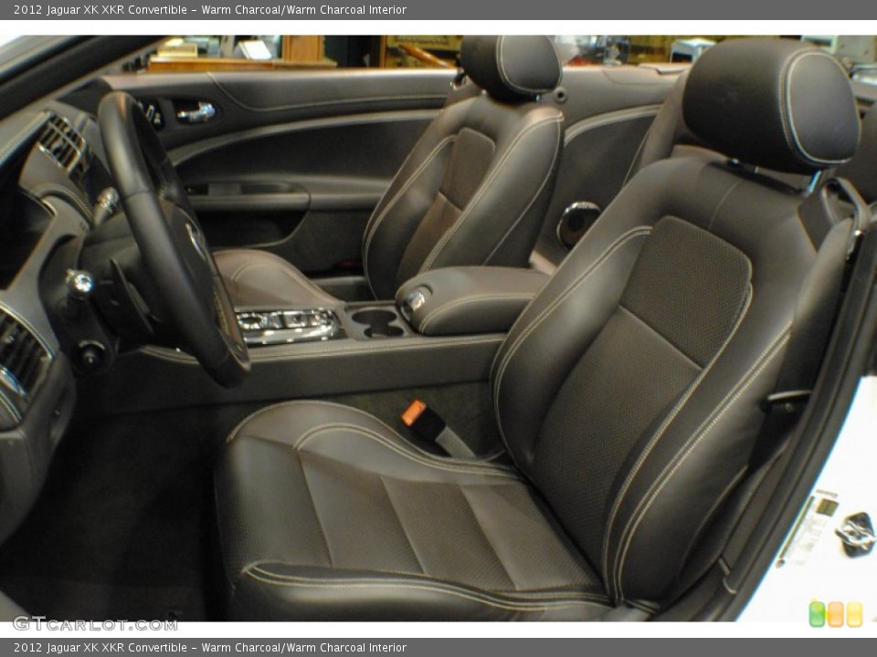 Warm Charcoal/Warm Charcoal Interior Front Seat for the 2012 Jaguar XK XKR Convertible #73912955