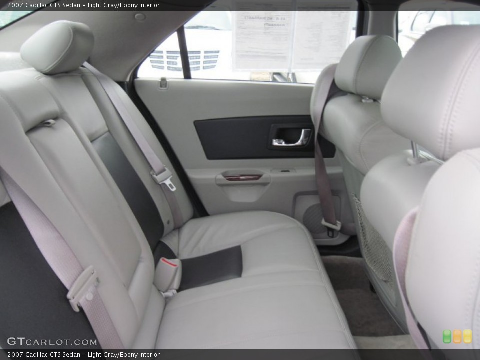 Light Gray/Ebony Interior Rear Seat for the 2007 Cadillac CTS Sedan #73916366