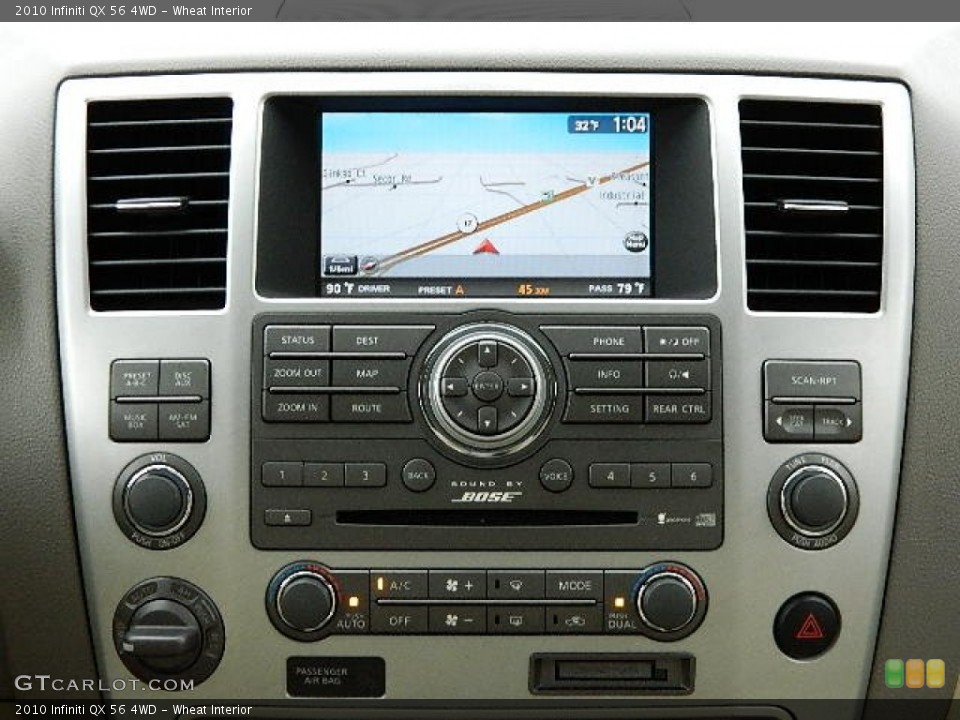 Wheat Interior Navigation for the 2010 Infiniti QX 56 4WD #73919273