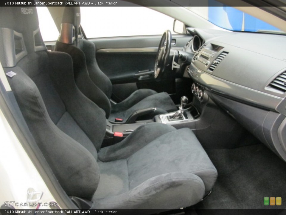 Black Interior Front Seat for the 2010 Mitsubishi Lancer Sportback RALLIART AWD #73920485