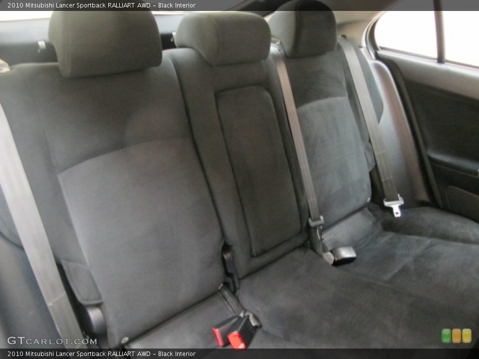 Black Interior Rear Seat for the 2010 Mitsubishi Lancer Sportback RALLIART AWD #73920494