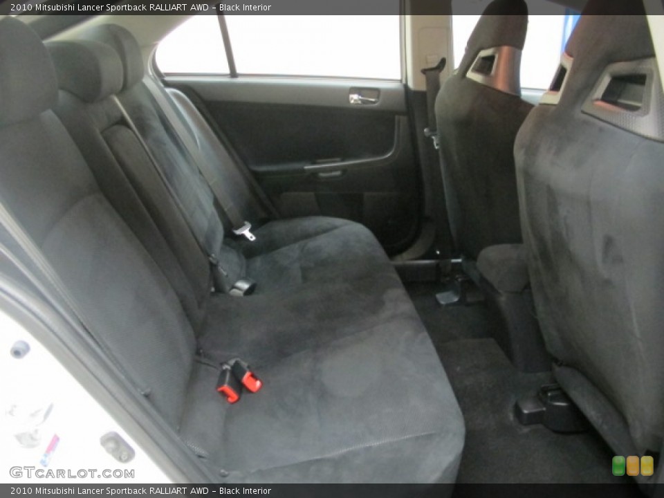 Black Interior Rear Seat for the 2010 Mitsubishi Lancer Sportback RALLIART AWD #73920503