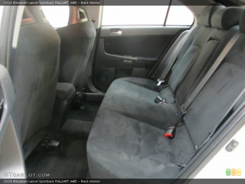 Black Interior Rear Seat for the 2010 Mitsubishi Lancer Sportback RALLIART AWD #73920599