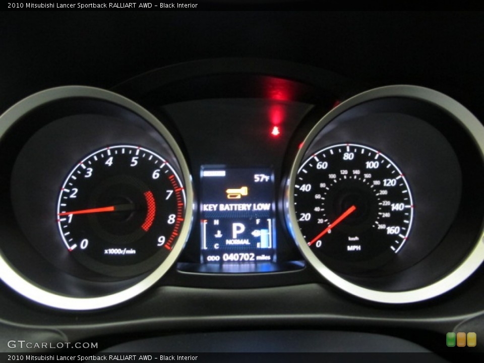 Black Interior Gauges for the 2010 Mitsubishi Lancer Sportback RALLIART AWD #73920614