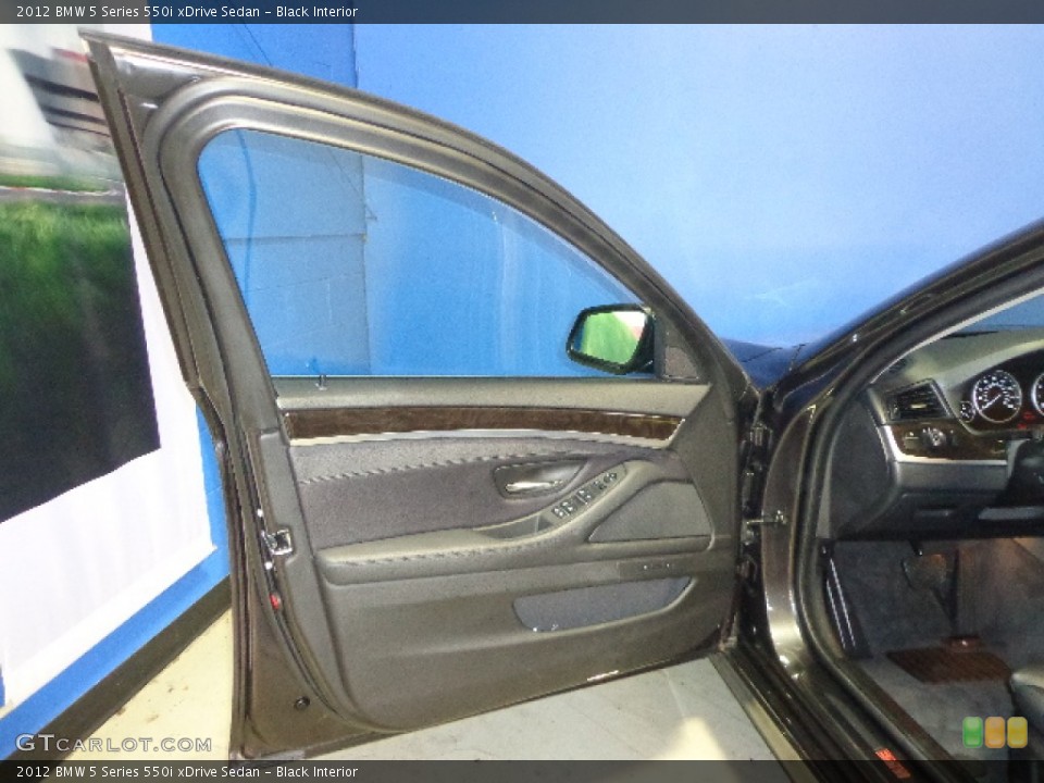 Black Interior Door Panel for the 2012 BMW 5 Series 550i xDrive Sedan #73922378