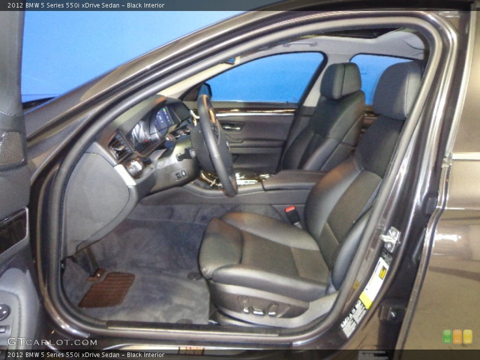 Black Interior Photo for the 2012 BMW 5 Series 550i xDrive Sedan #73922405