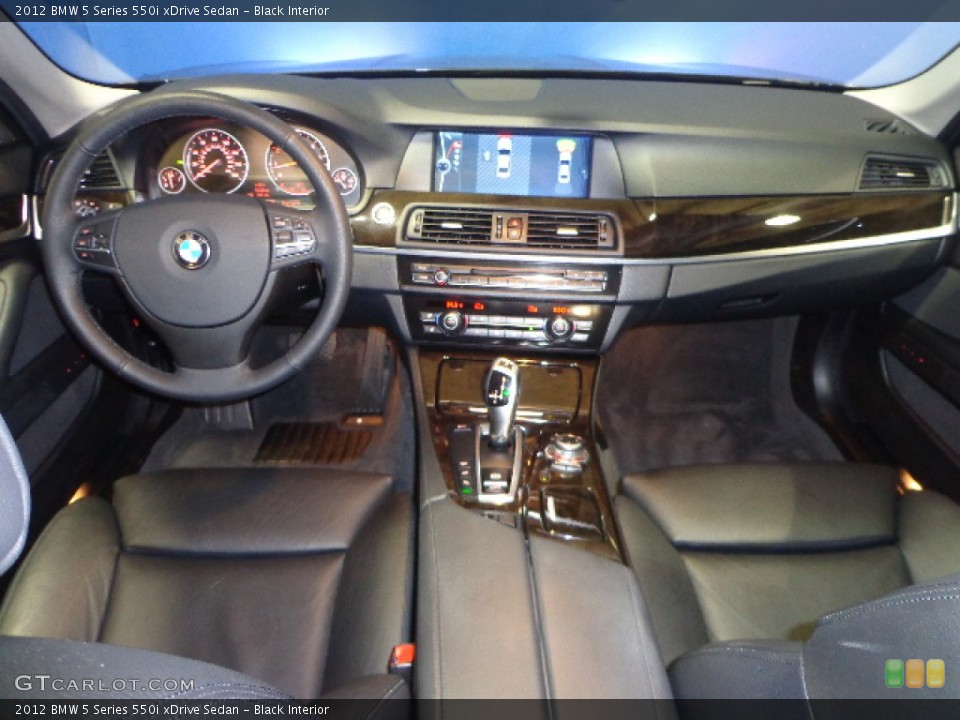Black Interior Dashboard for the 2012 BMW 5 Series 550i xDrive Sedan #73922432