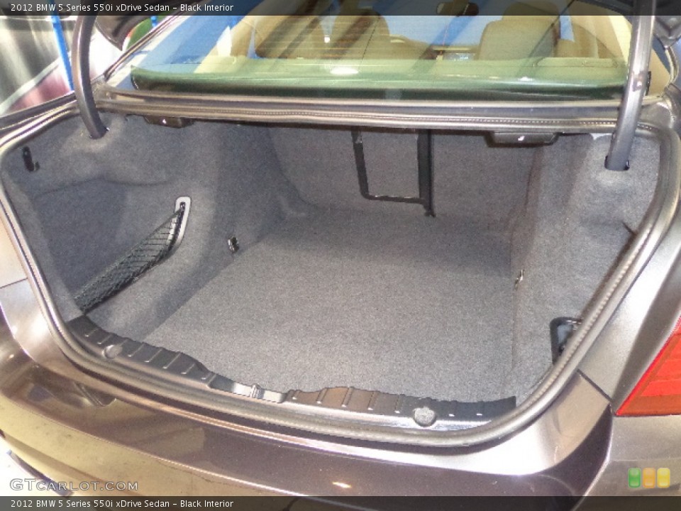 Black Interior Trunk for the 2012 BMW 5 Series 550i xDrive Sedan #73922543