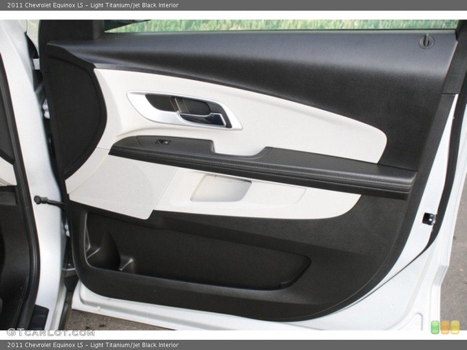 Light Titanium/Jet Black Interior Door Panel for the 2011 Chevrolet Equinox LS #73923398