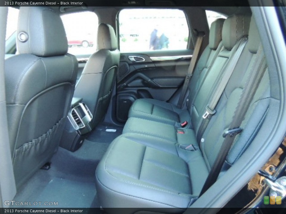 Black Interior Rear Seat for the 2013 Porsche Cayenne Diesel #73923998